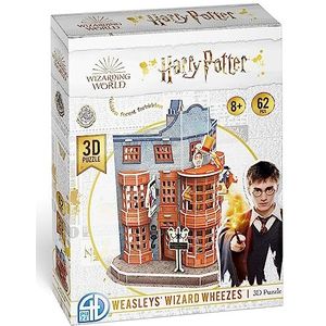Asmodee CubicFun, Harry Potter Boutique Weasley, Wizarding Farces, Bouwspel, 3D-puzzel, 62-delige HPP51067