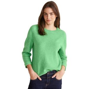 Street One Dames gebreide trui 3/4 mouw, Light Spring Green Mel., 44