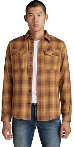 G-Star Raw - Marine - Overhemd - Ruit - 100% Katoen