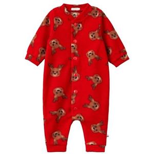 United Colors of Benetton babyrompertje, Rood, 68 cm