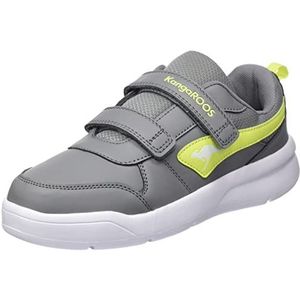 KangaROOS Unisex K-ICO V Sneakers voor kinderen, Ultimate Grey Limetta, 33 EU