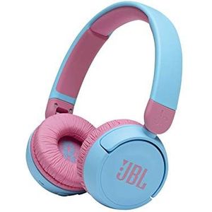 JBL Jr310 BT on-ear kinderkoptelefoon in lichtblauw - draadloze Bluetooth-koptelefoon met headset en afstandsbediening - ideaal voor school en vrije tijd