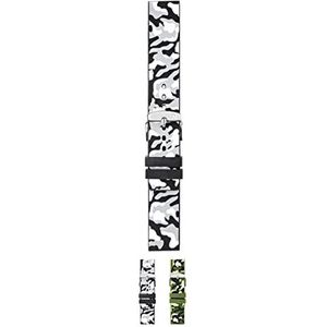 Morellato Armband van siliconen, lijn camouflage, in 2 verschillende kleuren (20, grijs), grijs, 20 mm, Band