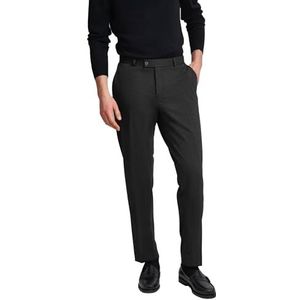 Pantalon - Donkergrijs - Met Stretchfunctie - Paspel- en Steekzakken