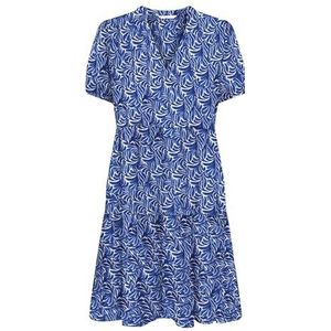 Onlnova Life Vis Thea Sleeve Dress AOP, blauw, XS