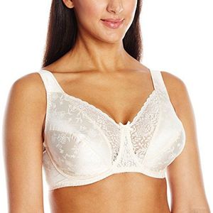 Playtex Secrets Signature Floral Underwire BH voor dames, Natuurlijke Beige, 90E