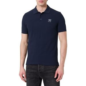 EMPORIO ARMANI Man Satijn Label Polo Strandkleding Blauw S, Armani Blu, S