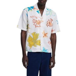 Desigual - Overhemd - Multicolor - Korte Mouwen - Bowlingkraag