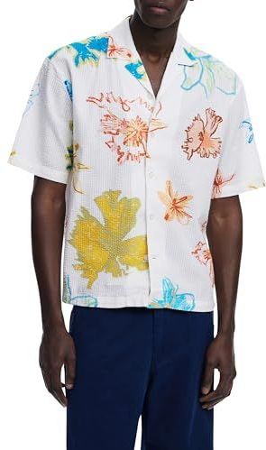 Desigual - Overhemd - Multicolor - Korte Mouwen - Bowlingkraag