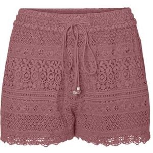 Shorts - Kanten Detail - High Waist - Regular Fit