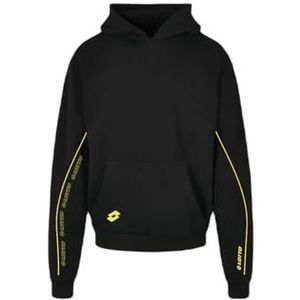 AMERICAN COLLEGE USA Lotto Sweatshirt met capuchon, kleur sportkleding voor jongens, Zwart, 6 Jaren