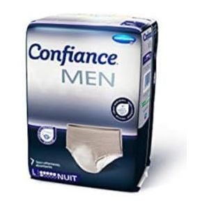 Confiance Heren - Absorberende slips voor mannen – absorptieniveau 6 druppels (gemiddelde urineverlies) – discreet en effectief – pH-huidneutraal – maat L – 7 stuks