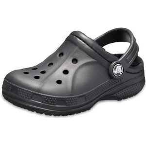 Crocs Unisex kinderen Ralen Lined Clog K houten schoen, zwart/zwart, zwart, 22/24 EU