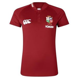 Canterbury Poloshirt voor dames, British and Irish Lions, Red Dahlia, 10