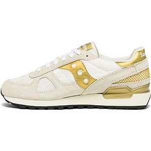 Saucony Dames Jazz Original Vintage Sneaker, Wit Goud, 44 EU