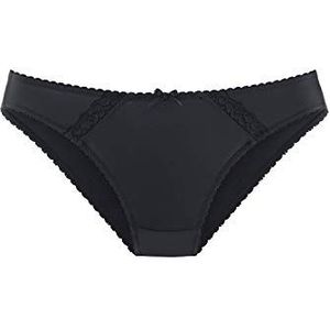 s.Oliver Damesslip met kant en sierstrik, zwart (Black 862), 46