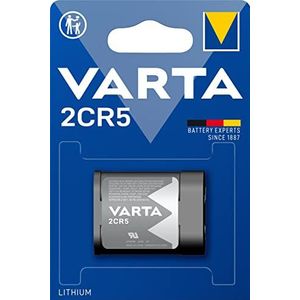 Varta 6203 batterijen Electronics 2CR5 Photo Lithium batterij verpakt per stuk in originele blisterverpakking van 1 exemplaar, snelle en hoge energie-afgifte, 1-pak