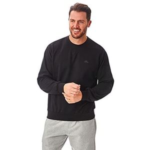 Iron Mountain Heren teruggewonnen garen Eco vriendelijke Anti Pil flexibele comfortabele ronde hals sweatshirt zachte fleece top trui, zwart, 4X-Large