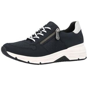 Rieker 48135 veterschoenen voor dames, blauw, 39 EU