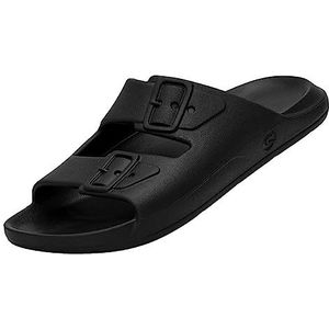 CARTAGO ZURIQUE Slide AD damessandalen, maat 44, Zwart, 44 EU