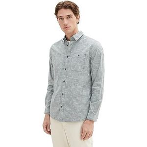 TOM TAILOR Herenhemd, 32320 - Green Dust Diamond Design, S