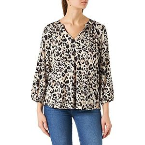 Part Two MileaPW TS Relaxed Fit 3/4 mouwen, neutrale Leo Print, L Women, Neutraal Leo Print, L