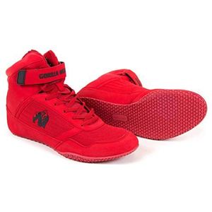 Gorilla Wear High Tops zwart - bodybuilding en fitnessschoenen voor dames en heren, rood/zwart., 38 EU