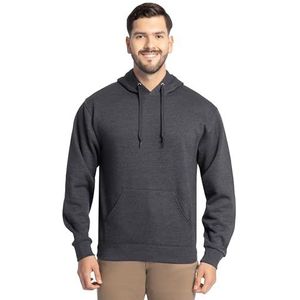 Fruit of the Loom Eversoft fleece sweatshirts, hoodies en joggingbroek voor heren met capuchon, Zwarte Heather Pullover, M