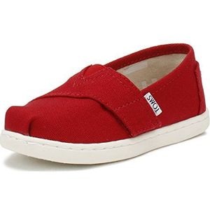 TOMS TINY ALPARGATA Loafer Plat uniseks-kind, ROOD, 27 EU