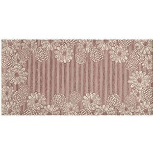 BIANCHERIAWEB Antislip velours tapijt voor slaapkamer en woonkamer, patroon: Saturno Poeder by Suardi