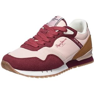 Pepe Jeans Londen One G On G Sneakers voor meisjes, 319 mauve Roze, 37 EU