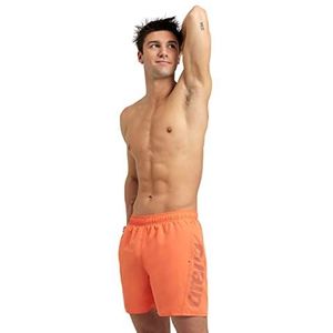 arena Fundamentals Logo Boxer R Zwembroek voor zee en zwembad, zwembroek van zachte, sneldrogende gerecyclede stof, boxershorts voor de zee met binnenslip van mesh