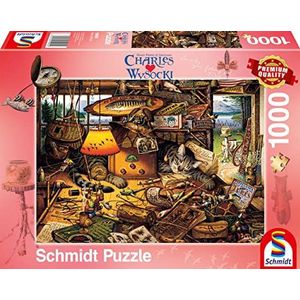 Schmidt Spiele 59994 Charles Wysocki, Max in het Adirondacks-gebergte, puzzel van 1000 stukjes