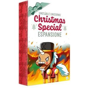 Asmodee Unstable Unicorns: Christmas Special, uitbreiding kaartspel, editie in Italiaans