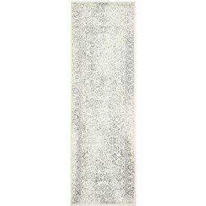 Safavieh Lucinda Area tapijt, geweven polypropyleen Runner tapijt in Ivoor/Zilver, 62 X 240 cm