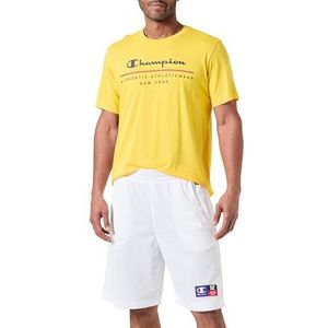 Champion Legacy Modern Basket - Soft Mesh Long Bermuda Shorts, lichtgrijs, S Heren SS24, Lichtgrijs, S