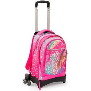 GIOCHI PREZIOSI Barbie rugzak trolley 3 wielen Oost met Smart Click systeem rugleuning comfort back, gevoerde schouderbanden, voor- en binnenzak, afmetingen: 31 x 43 x 17 (+9) cm, inhoud 35 l,