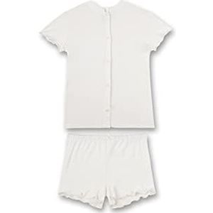 Sanetta Meisjes 245439 Pyjamaset, White Pebble, 128, wit pebble, 128 cm