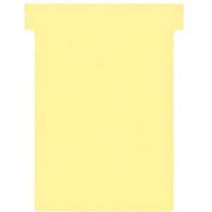 Nobo T-kaarten ruiter boven 15 mm breed onder 92 x 80 x 120 mm maat 3 100 stuks geel