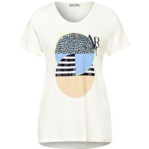 Street One T-shirt voor dames, off-white, 42