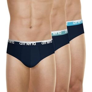 ATHENA - Tonic - Set van 3 Slips - Marineblauw - Katoen