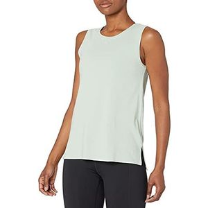 Amazon Essentials Women's Yogatop van zacht katoen met normale pasvorm, verkrijgbaar in grote maten (voorheen Core 10), Mintgroen, L