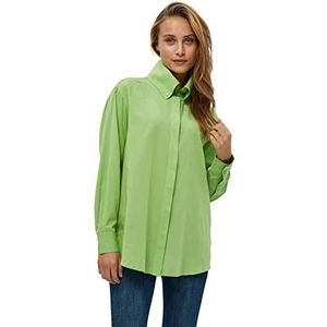Minus Lamira Oversize Shirt | Groene Dames Tops | Lente Shirt Dames | Maat 6
