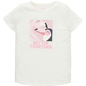 TOM TAILOR T-shirt voor meisjes en kinderen met print, 10315 - Whisper White, 92 cm