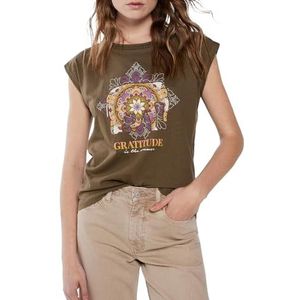 Springfield T-shirt, kaki, medium, S