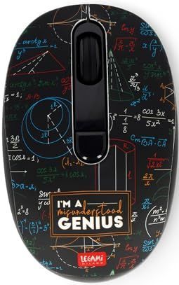 Legami - Draadloze Muis - Genius-thema - Draadloze Verbinding tot 10 m - 3 Snelheidsopties