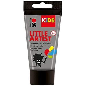 Marabu 03050002082 - KiDS Little Artist, kunstschilderverf en knutselverf, zilver, 75 ml, veganistisch, droogt snel, voor kinderen vanaf 3 jaar