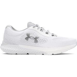 Under Armour UA W Charged Rogue 4, Sneakers dames, White/Halo Gray/Metallic Silver, 44.5 EU