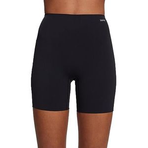 ESPRIT Gerecycled: shorts met discreet shaping-effect, zwart, L