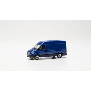 herpa Modelauto VW Crafter Box hoogdak, miniatuur op schaal 1:87, verzamelstuk, Made in Germany, model van kunststof